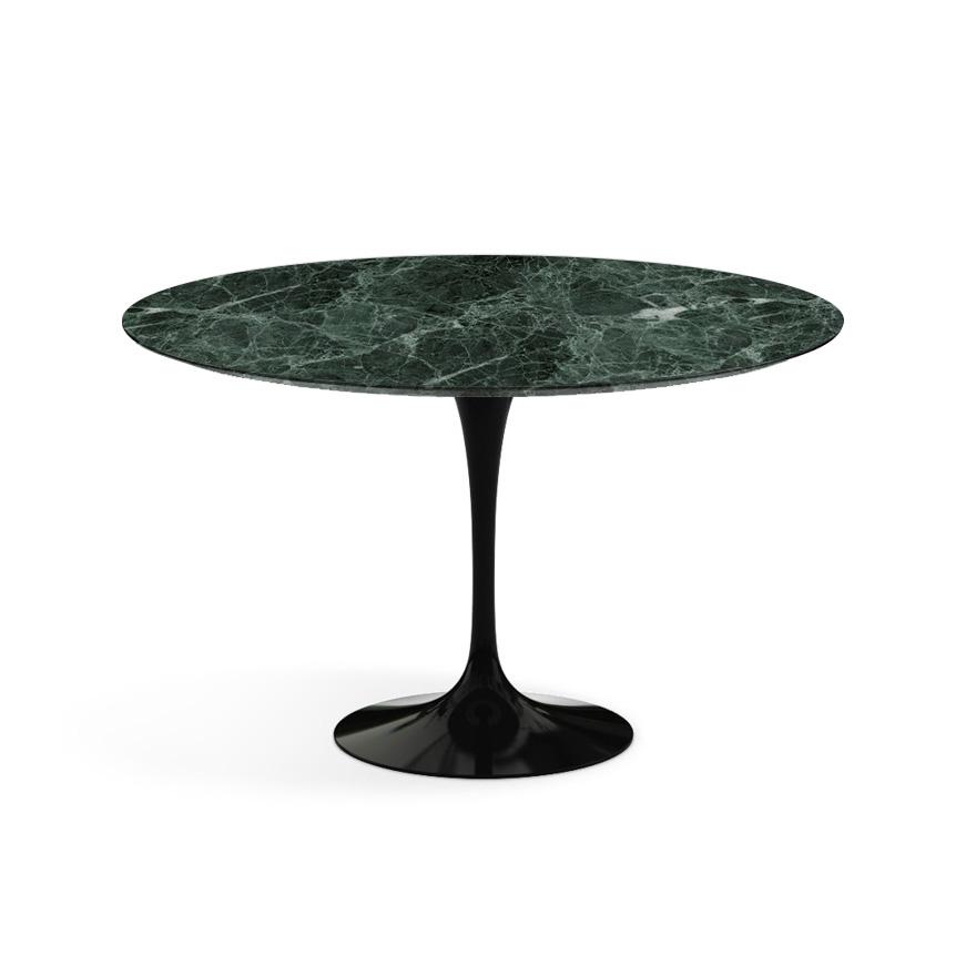 KNOLL table ronde TULIP Ø 120 cm collection Eero Saarinen (Base noire / plateau Verde Alpi satin - m