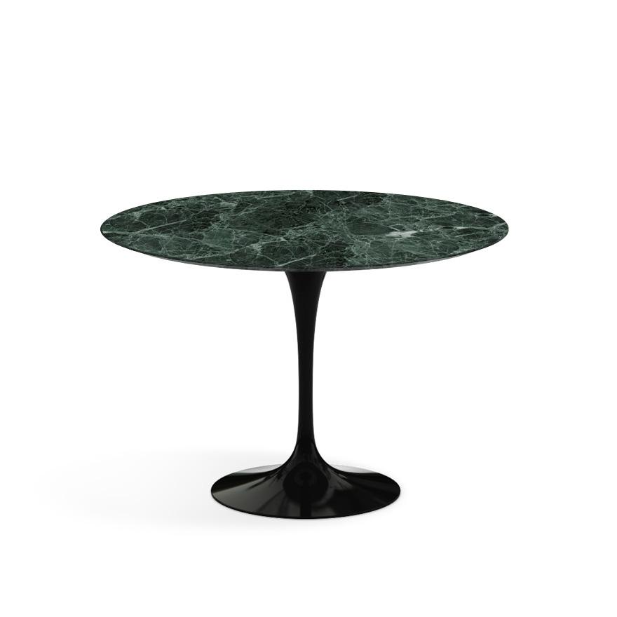 KNOLL table ronde TULIP Ø 107 cm collection Eero Saarinen (Base noire / plateau Verde Alpi satin - m