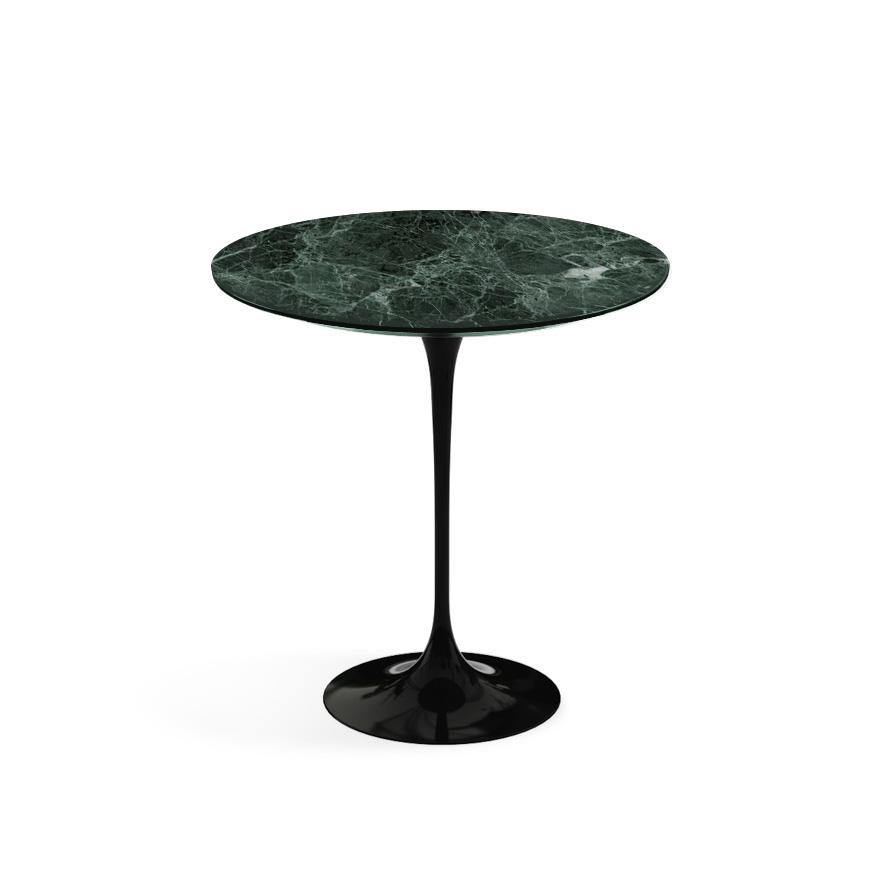 KNOLL table ronde TULIP Ø 51 cm collection Eero Saarinen (Base noire / plateau Verde Alpi satin - ma