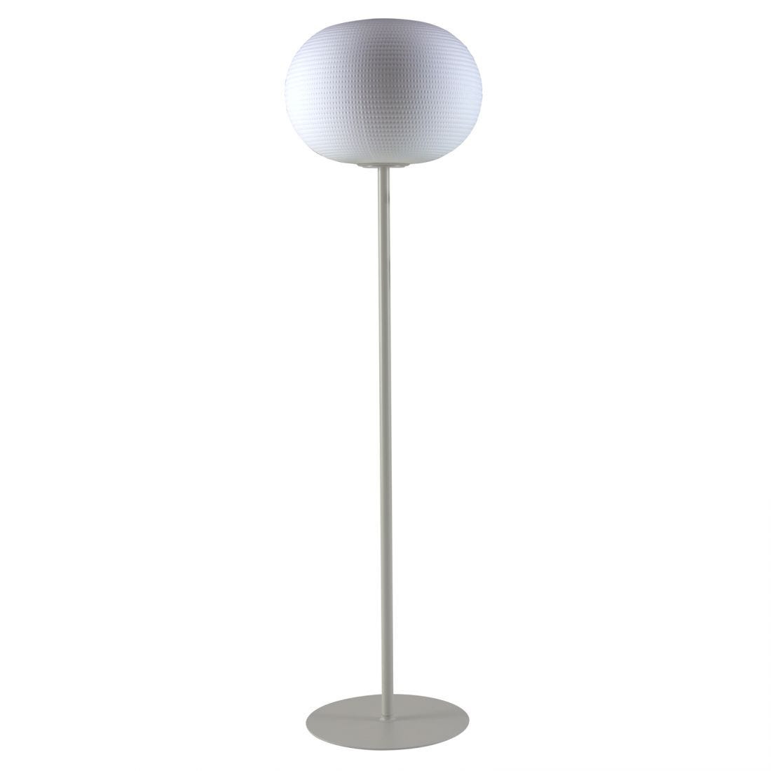 FONTANA ARTE lampadaire BIANCA (ø 50 × 177,5 cm - Blanc RAL 9002 et verre)