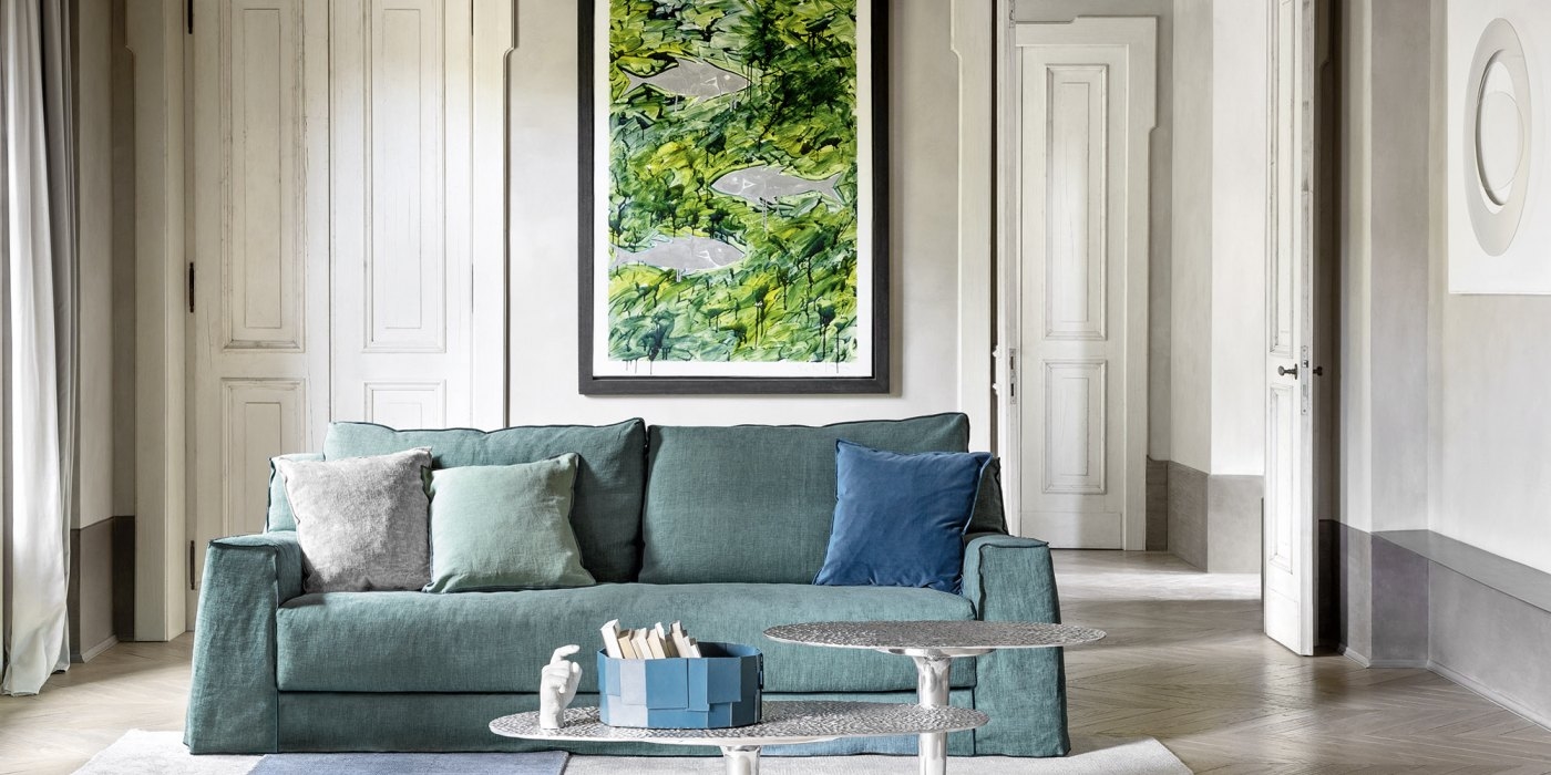 GERVASONI sofa with 3 places LOLL 12