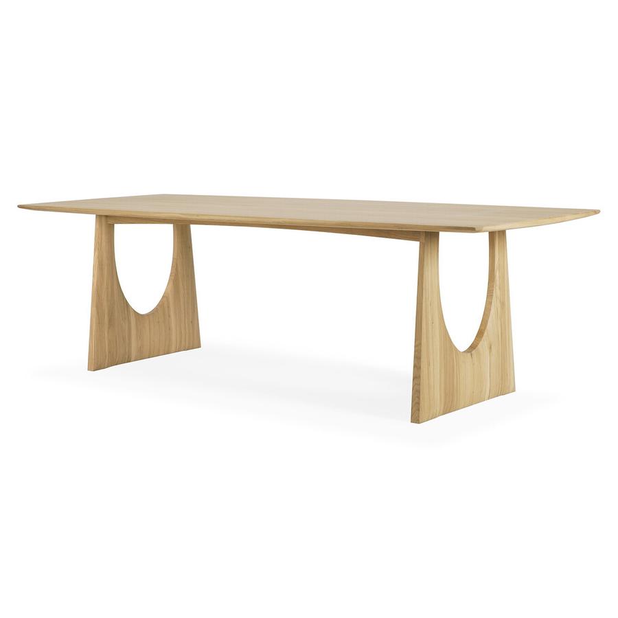 ETHNICRAFT table rectangulaire GEOMETRIC 250 cm (Chêne naturel - bois massif)