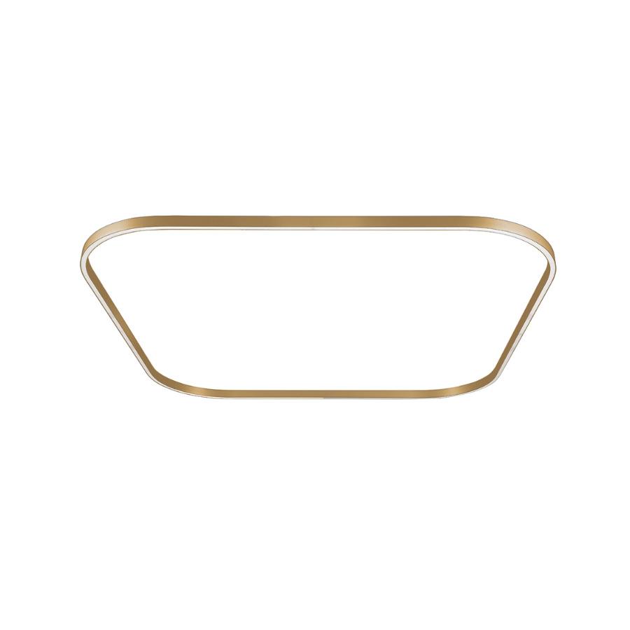 NEMO STUDIO lampe à suspension ZIRKOL SQUARE 1,5x1,5 m DOWNLIGHT (Or 4000K - Aluminium verni)