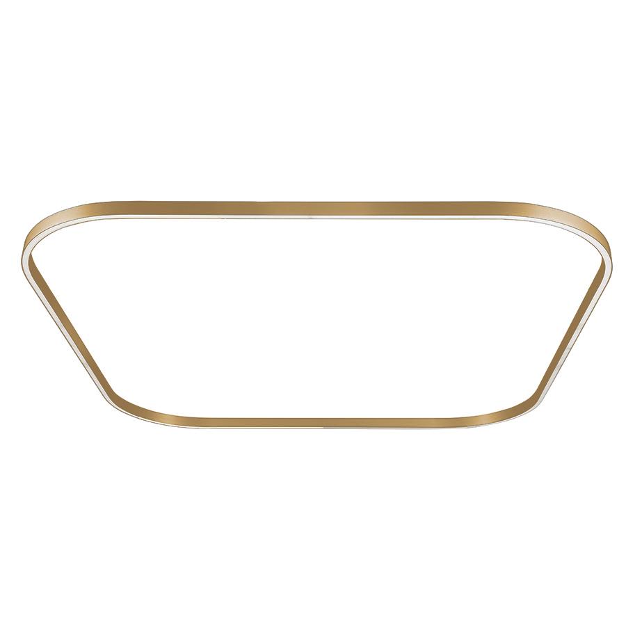 NEMO STUDIO lampe à suspension ZIRKOL SQUARE 2x2 m UP-DOWNLIGHT (Or 4000K - Aluminium verni)