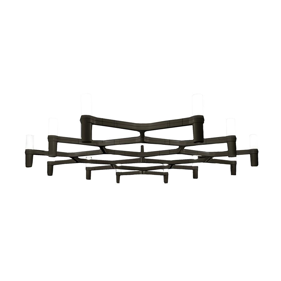 NEMO lampe à suspension CROWN PLANA MEGA (Noir - Aluminium)