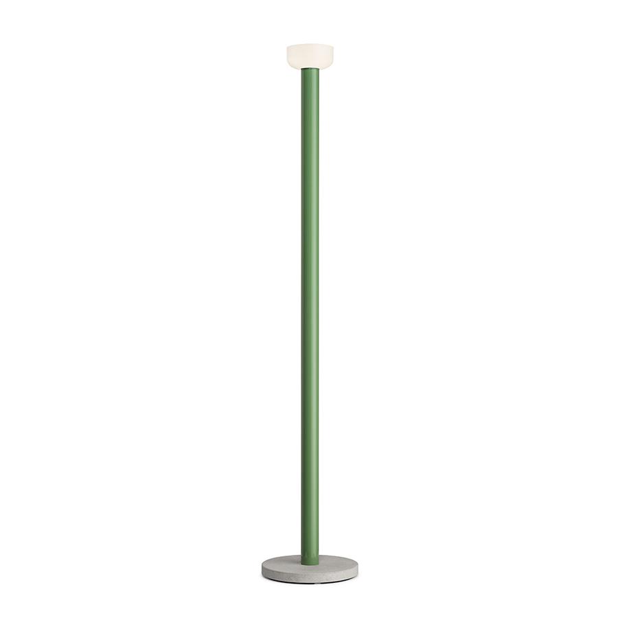 FLOS lampadaire BELLHOP (Vert / Blanc - Aluminium, verre et béton)