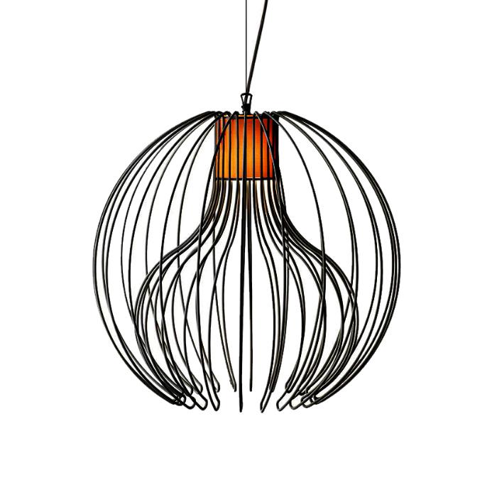 MODOLUCE lampe à suspension ICARO BALL MAXI (Noir - Acier)