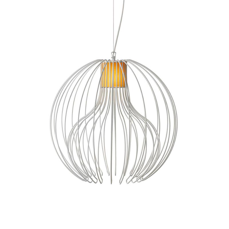 MODOLUCE lampe à suspension ICARO BALL MOYENNE (Blanc - Acier)