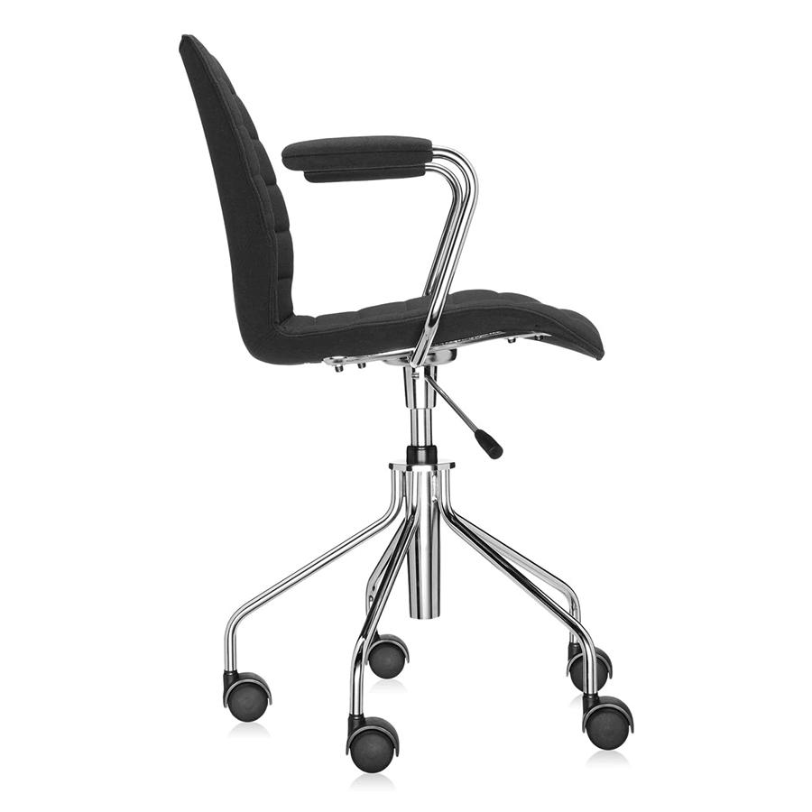 KARTELL chaise à roulettes avec accoudoirs MAUI SOFT TREVIRA