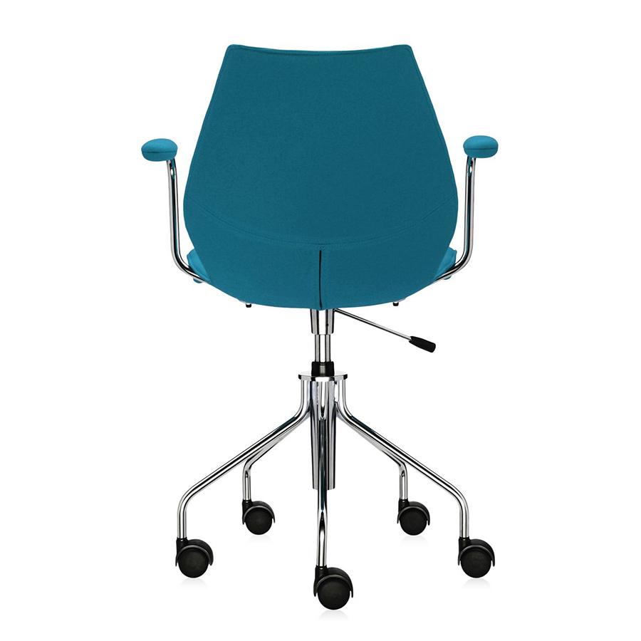 KARTELL chaise à roulettes avec accoudoirs MAUI SOFT TREVIRA