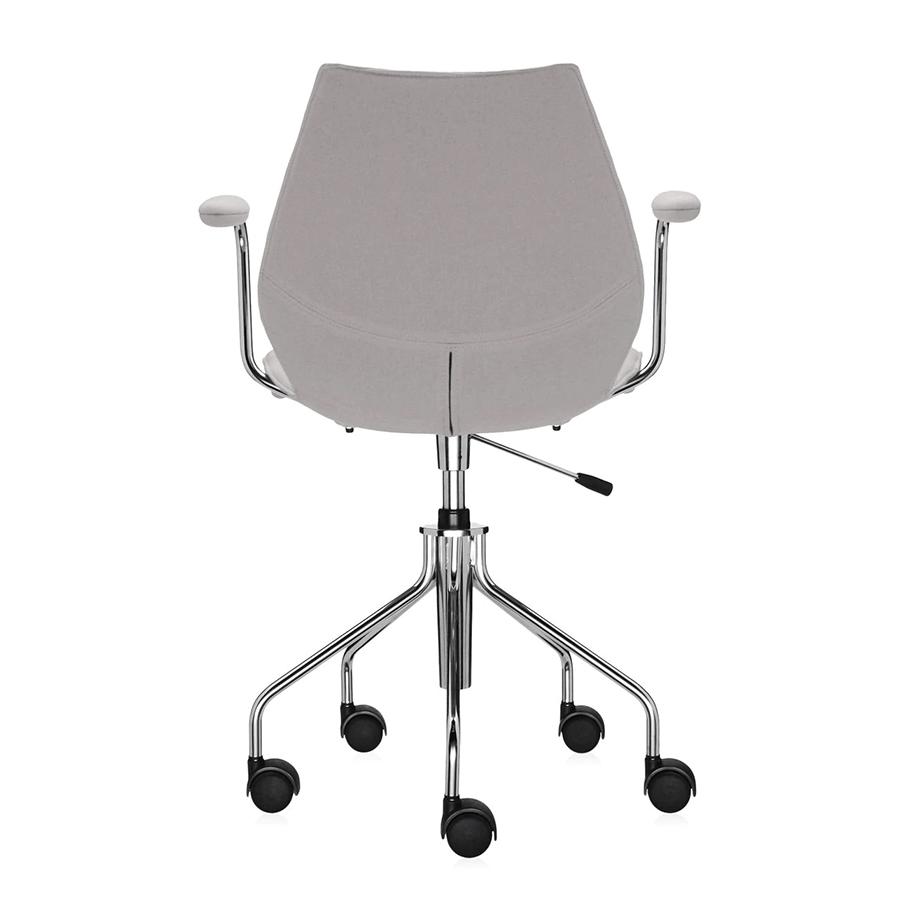 KARTELL chaise à roulettes avec accoudoirs MAUI SOFT TREVIRA