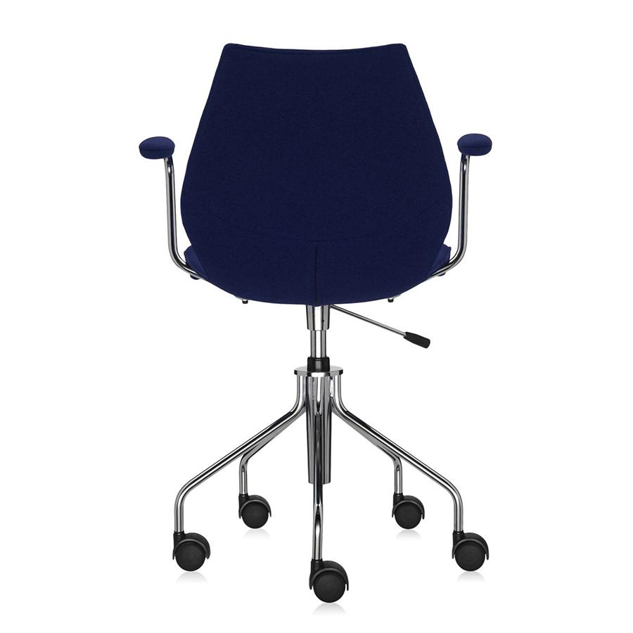 KARTELL chaise à roulettes avec accoudoirs MAUI SOFT TREVIRA