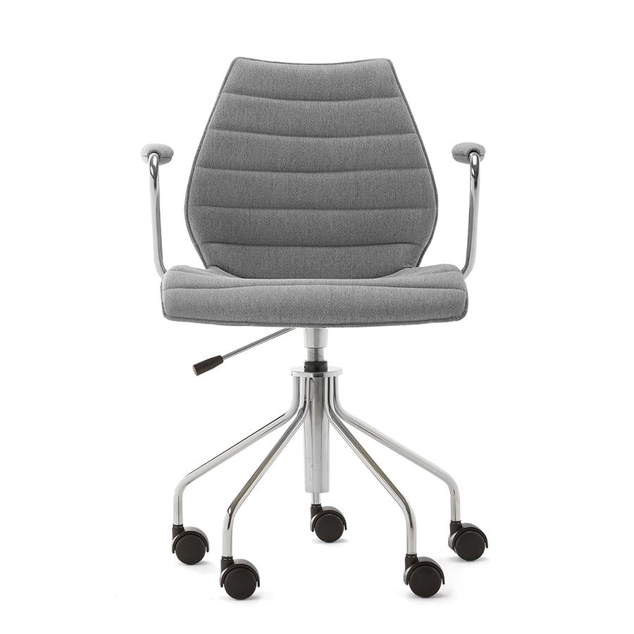 KARTELL chaise à roulettes avec accoudoirs MAUI SOFT NOMA