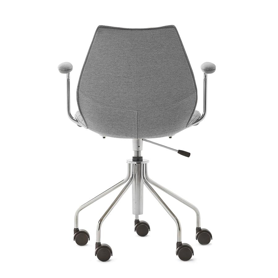 KARTELL chaise à roulettes avec accoudoirs MAUI SOFT NOMA