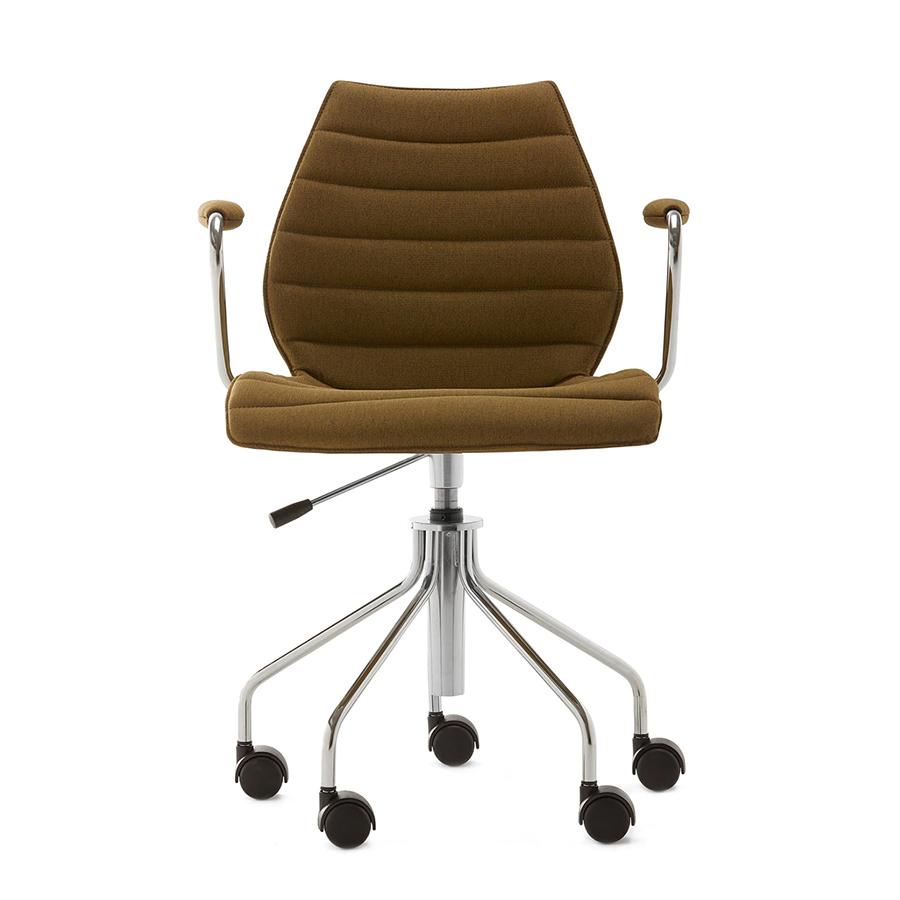 KARTELL chaise à roulettes avec accoudoirs MAUI SOFT NOMA