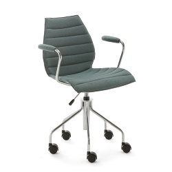 KARTELL chair on wheels with arms MAUI SOFT NOMA