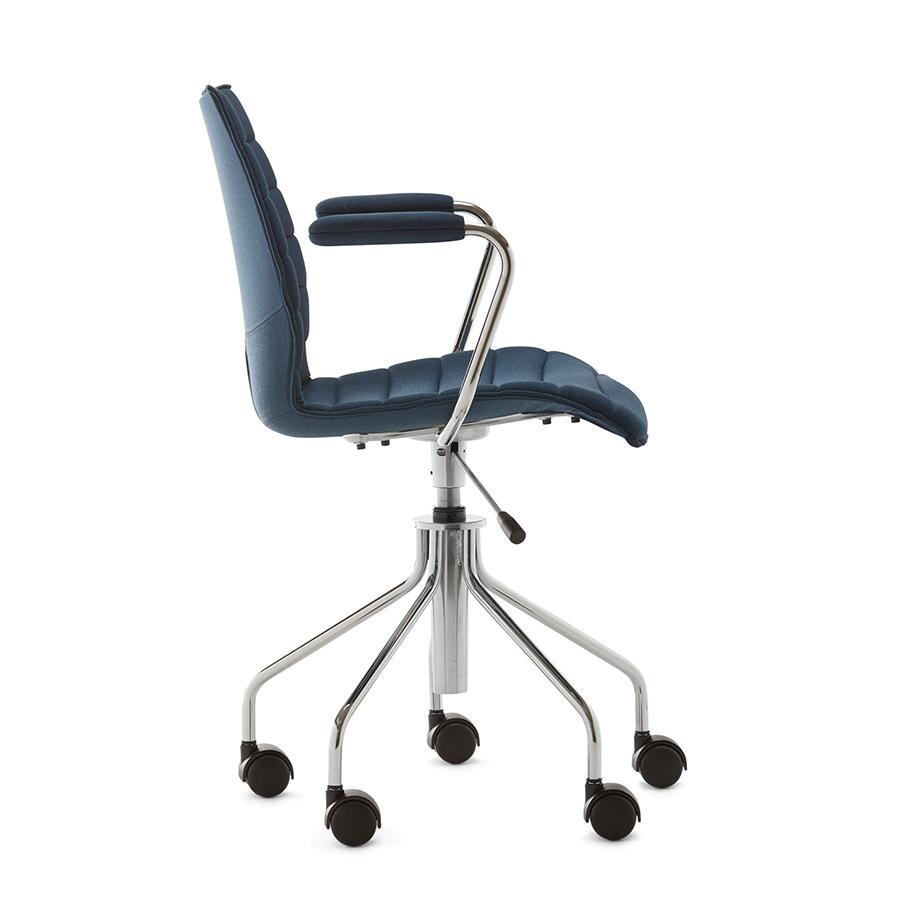 KARTELL chaise à roulettes avec accoudoirs MAUI SOFT NOMA