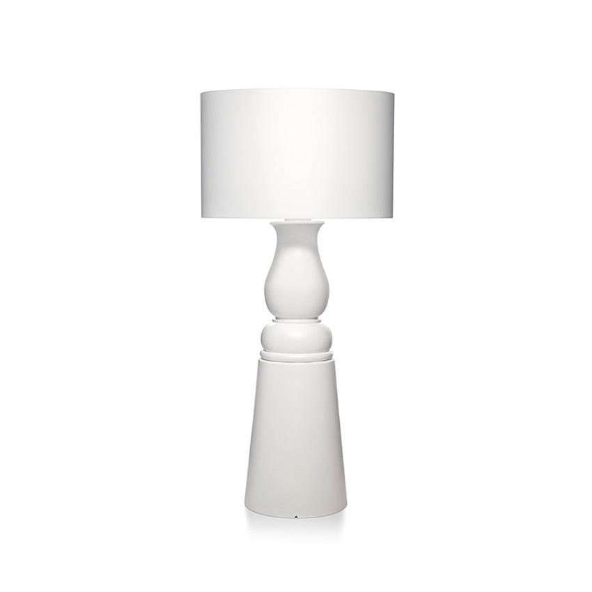 MOOOI lampadaire FAROOO (Medium - Base en fibre de verre, abat-jour en stratifié PVC / viscose)