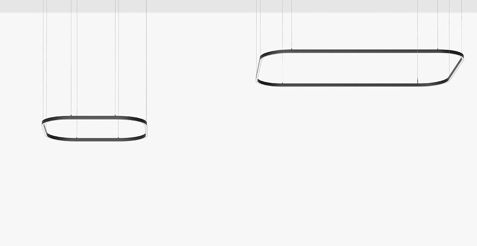 NEMO STUDIO suspension lamp ZIRKOL SQUARE 3x2m UP-DOWNLIGHT