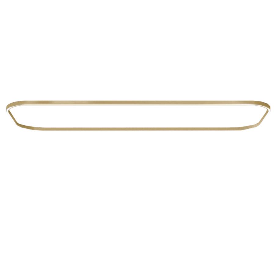 NEMO STUDIO lampe à suspension ZIRKOL SQUARE 4x2 m DOWNLIGHT (Or 2700K - Aluminium verni)