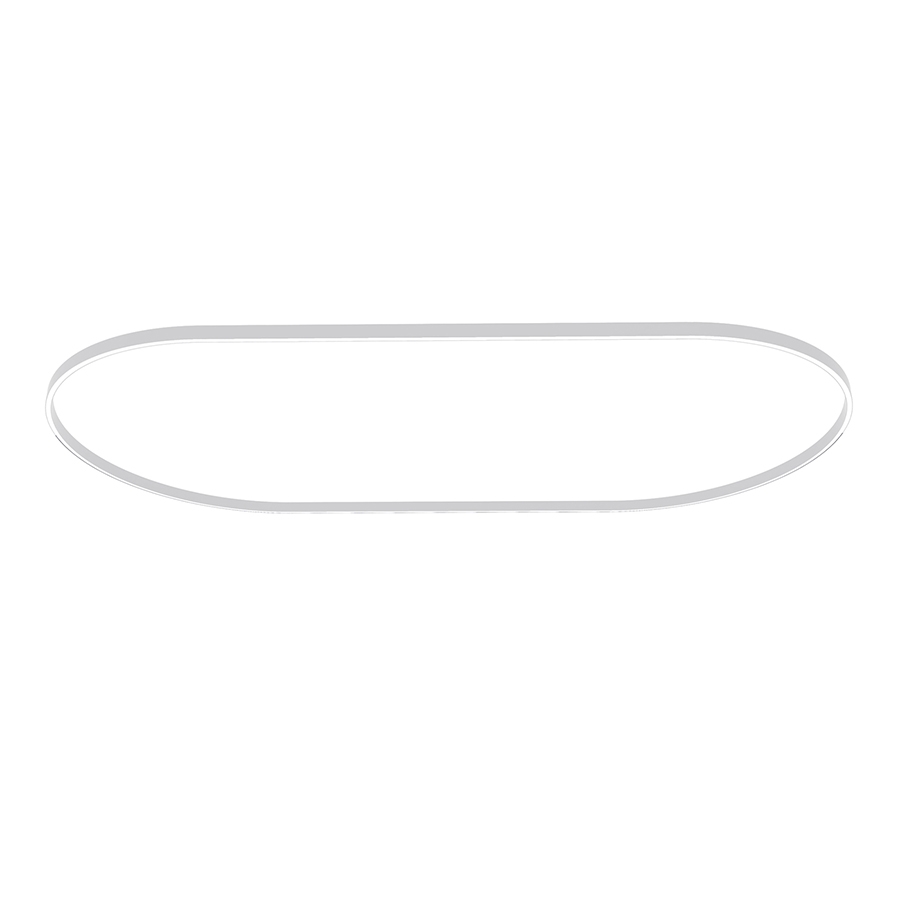 NEMO STUDIO lampe à suspension ZIRKOL OVALE 2,5x1,5 m UP-DOWNLIGHT (Blanc 3000K - Aluminium verni)
