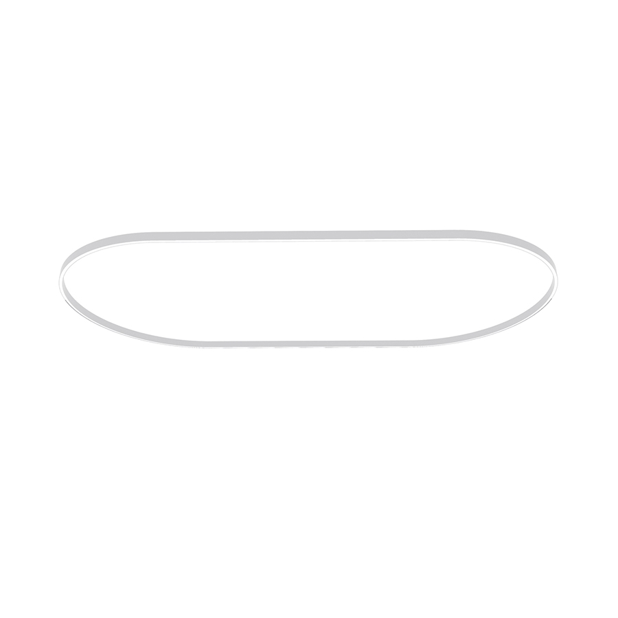 NEMO STUDIO lampe à suspension ZIRKOL OVALE 2x1 m DOWNLIGHT (blanc 4000K - Aluminium verni)