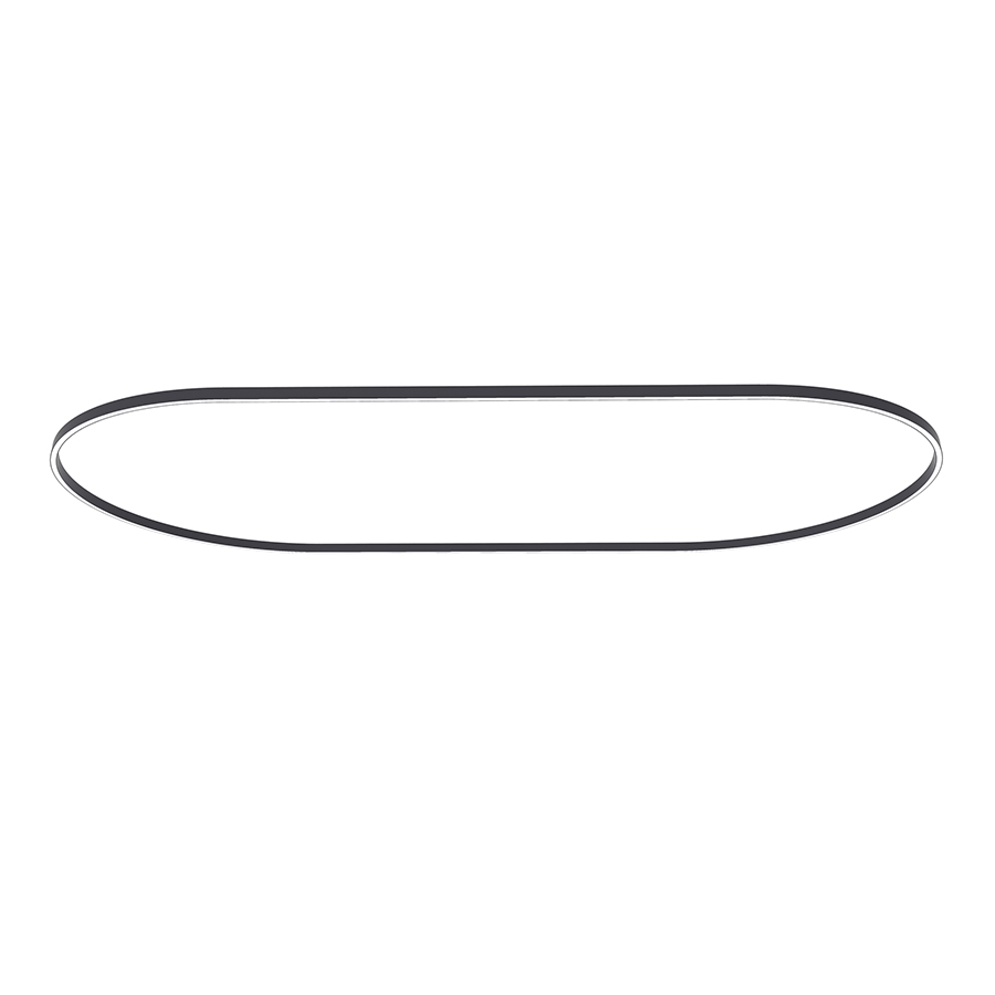 NEMO STUDIO lampe à suspension ZIRKOL OVALE 3,5x1,5 m DOWNLIGHT (noir 2700K - Aluminium verni)