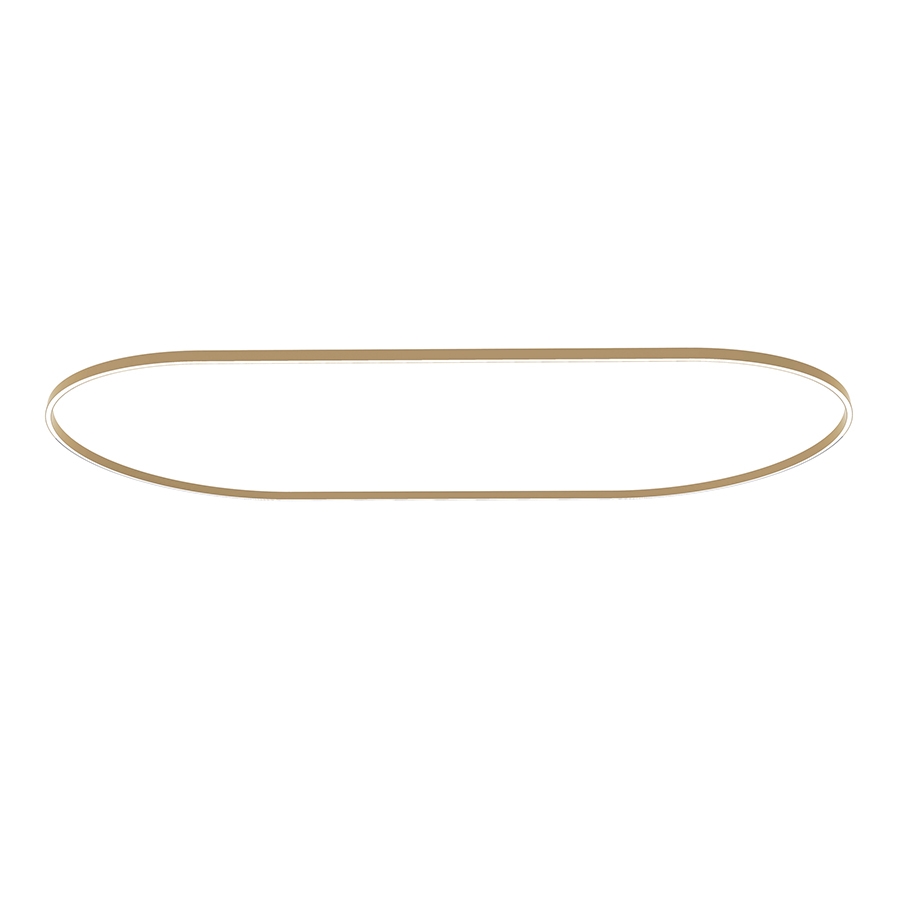 NEMO STUDIO lampe à suspension ZIRKOL OVALE 3,5x1,5 m UP-DOWNLIGHT (Or 2700K - Aluminium verni)