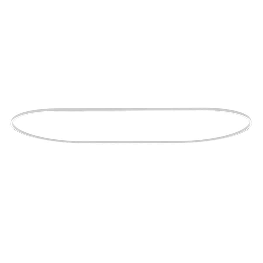 NEMO STUDIO lampe à suspension ZIRKOL OVALE 3x1 m DOWNLIGHT (blanc 2700K - Aluminium verni)