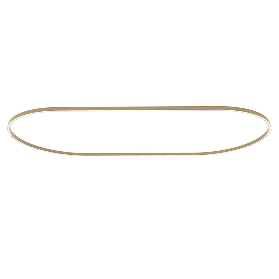 NEMO STUDIO lampe à suspension ZIRKOL OVALE 4x2 m DOWNLIGHT (Or 2700K - Aluminium verni)