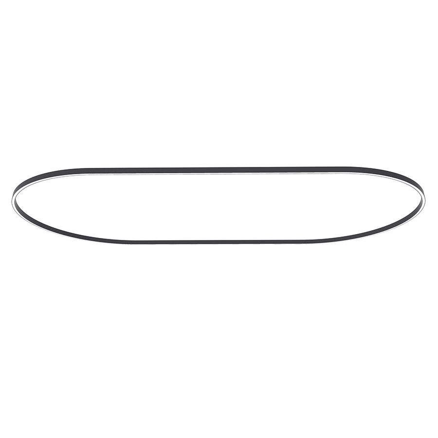 NEMO STUDIO lampe à suspension ZIRKOL OVALE 4x2 m DOWNLIGHT (noir 4000K - Aluminium verni)