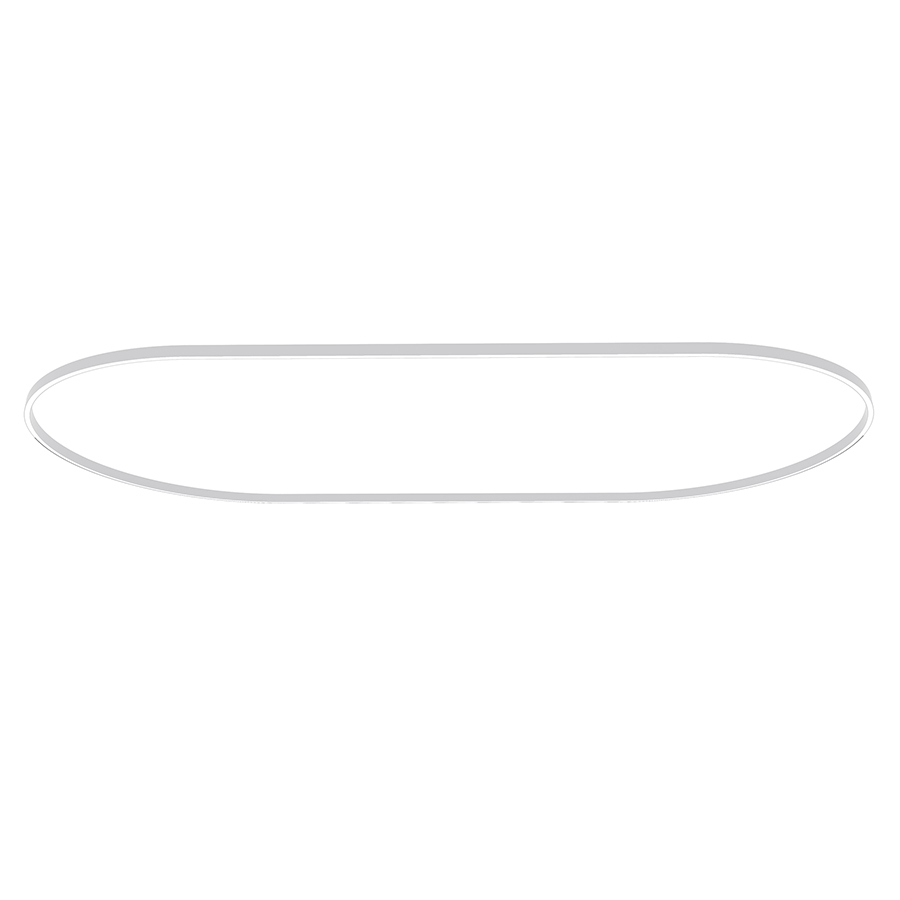 NEMO STUDIO lampe à suspension ZIRKOL OVALE 4x2 m UP-DOWNLIGHT (blanc 2700K - Aluminium verni)