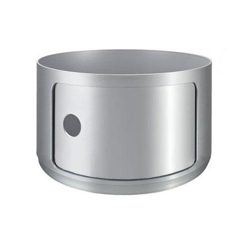 KARTELL table de chevet COMPONIBILI à un élément (Pas de couverture) (Silver H 23,50 cm - 4953 - ABS