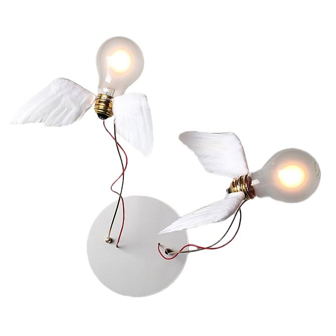 INGO MAURER lampe murale applique ou de plafond LUCELLINO DOPPIO (LED - Métal et verre)