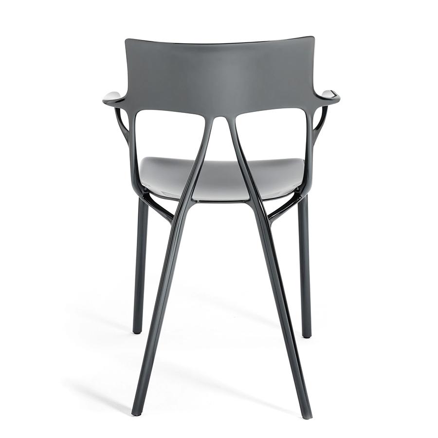 KARTELL set of 2 chairs with arms AI METAL - THE FIRST CHAIR CREATED BY A.I.