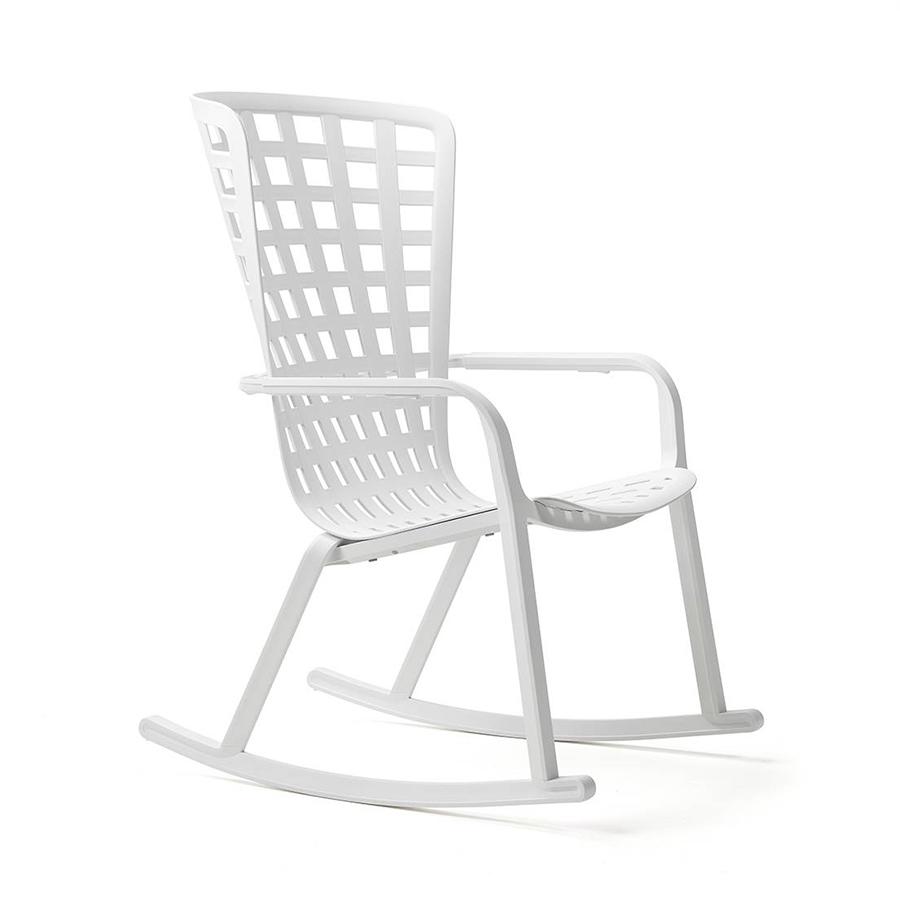 NARDI fauteuil à bascule pour l'extérieur FOLIO ROCKING BLANC