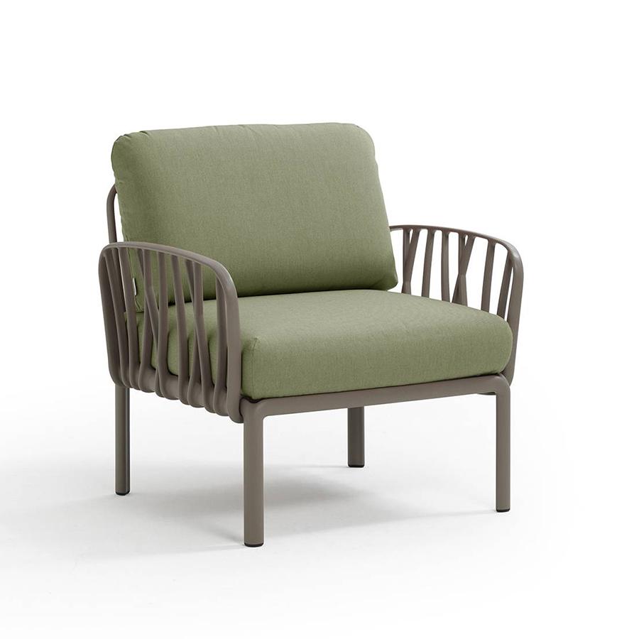 NARDI fauteuil pour l'extérieur KOMODO (Tortourelle / Jungle - Polypropylène fibre de verre et tissu