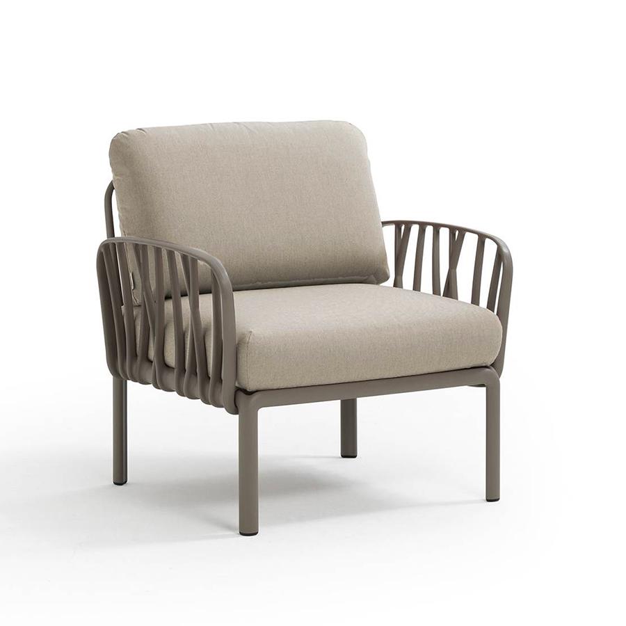 NARDI fauteuil pour l'extérieur KOMODO (Tortourelle / Canvas - Polypropylène fibre de verre et tissu