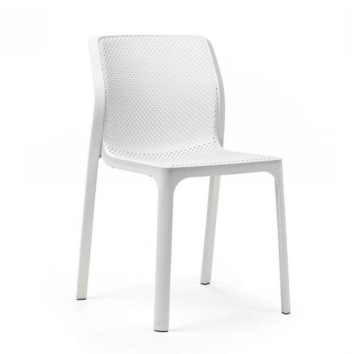 NARDI set de 4 chaises pour l'extérieur BIT (Blanc - Polypropylène PRV)