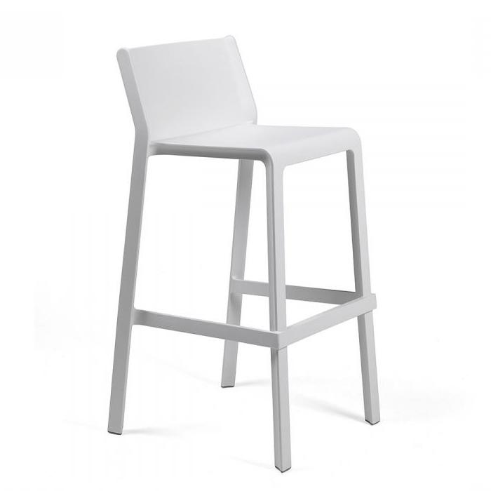 NARDI set de 4 tabourets pour l'extérieur TRILL STOOL (Blanc - Polypropylène PRV)