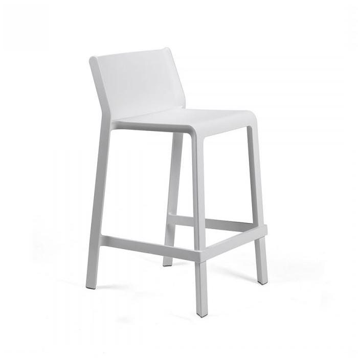 NARDI set de 4 tabourets pour l'extérieur TRILL STOOL MINI (Blanc - Polypropylène PRV)