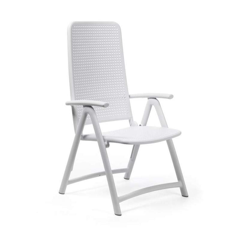 NARDI fauteuil pliant DARSENA d'extérieur CONTRACT COLLECTION (Blanc - Polypropylène)