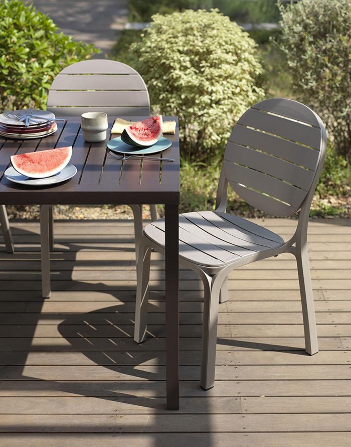 NARDI outdoor rectangular table CUBE 140x80 cm