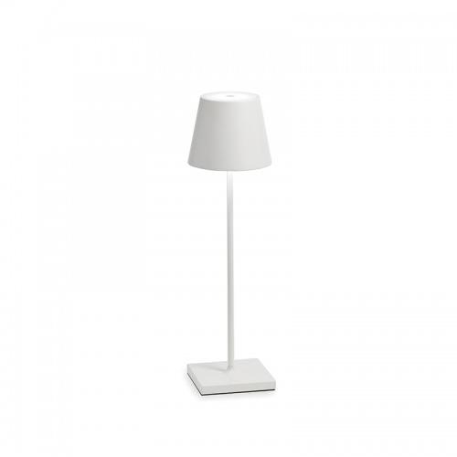 ZAFFERANO lampe de table POLDINA PRO (Blanc - Aluminium peint et polycarbonate)