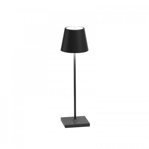 ZAFFERANO lampe de table POLDINA PRO (Gris foncé - Aluminium peint et polycarbonate)