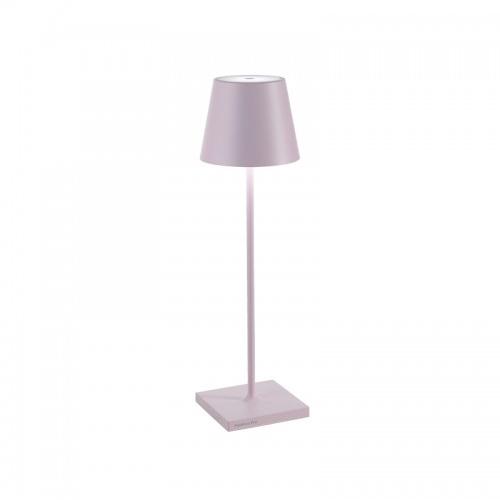 ZAFFERANO lampe de table POLDINA PRO (Rose - Aluminium peint et polycarbonate)