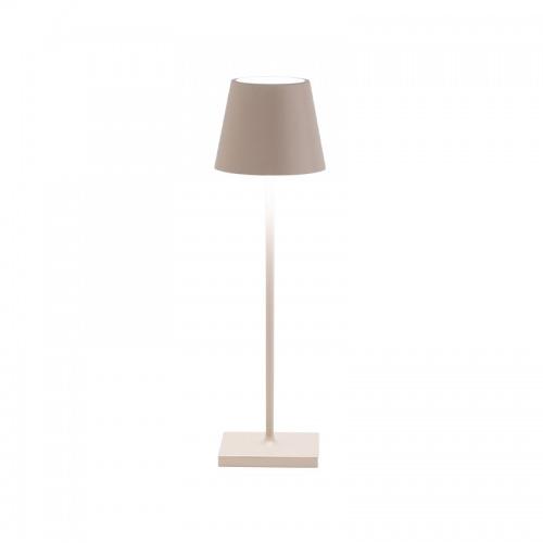ZAFFERANO lampe de table POLDINA PRO (Sable - Aluminium peint et polycarbonate)