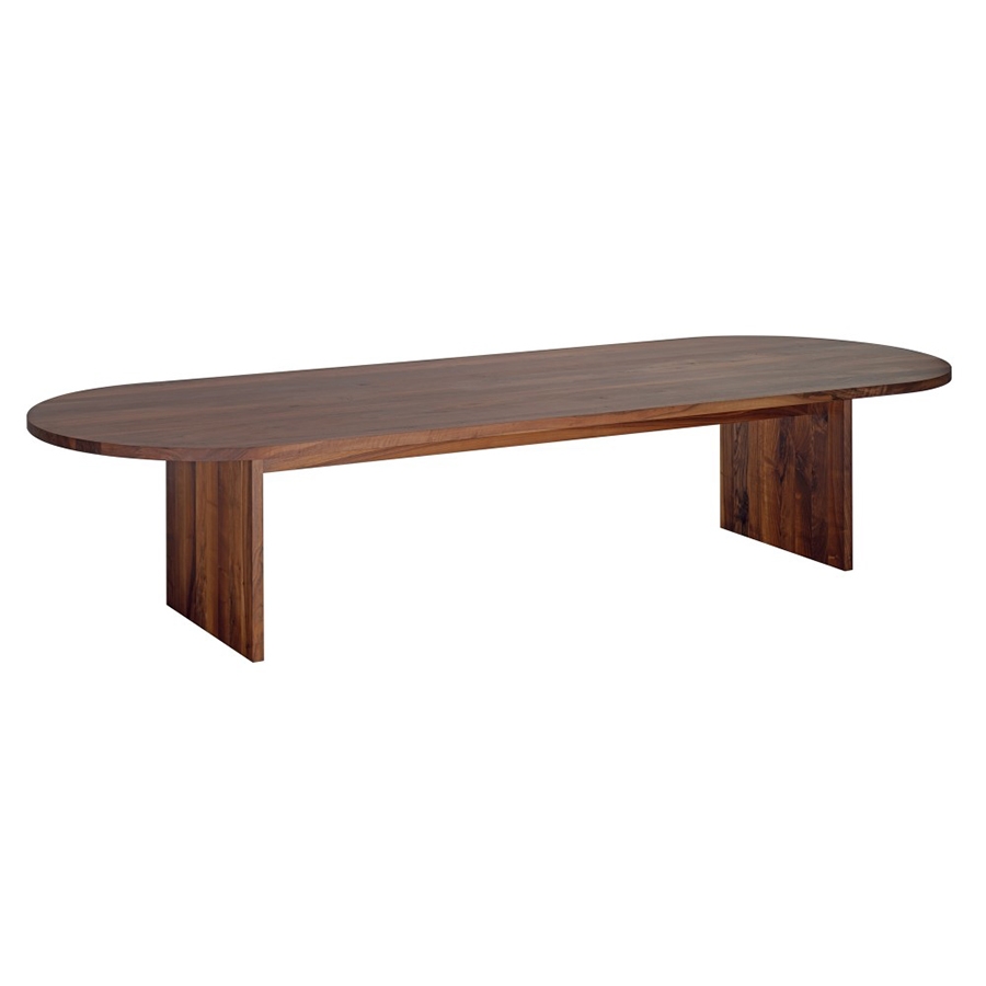 e15 table ovale ASHIDA (300 x 120 cm - Noyer huilé)