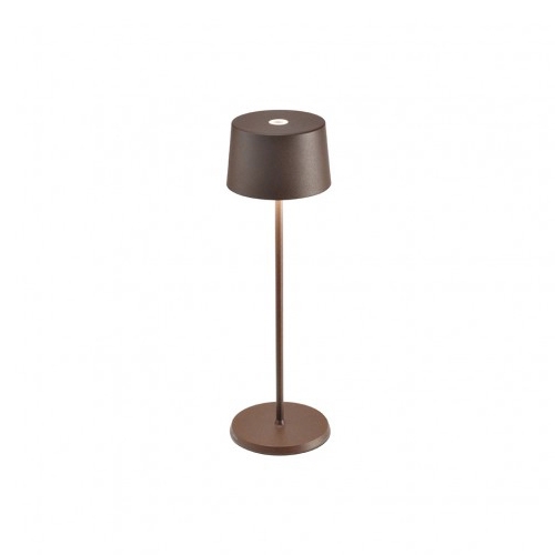 ZAFFERANO lampe de table OLIVIA PRO (Corten - Aluminium peint et polycarbonate)
