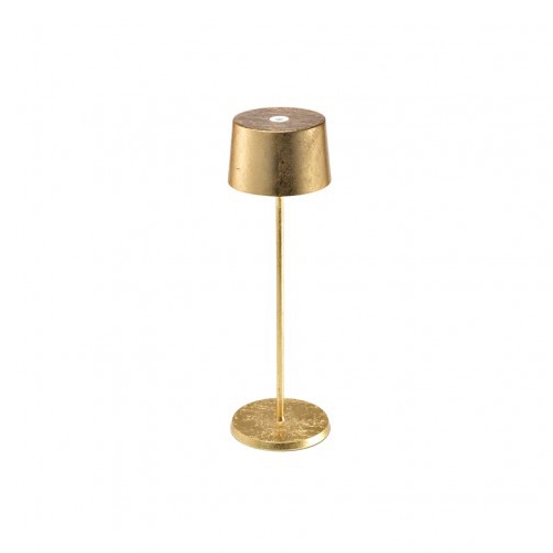 ZAFFERANO lampe de table OLIVIA PRO (Feuille d'or - Aluminium peint et polycarbonate)